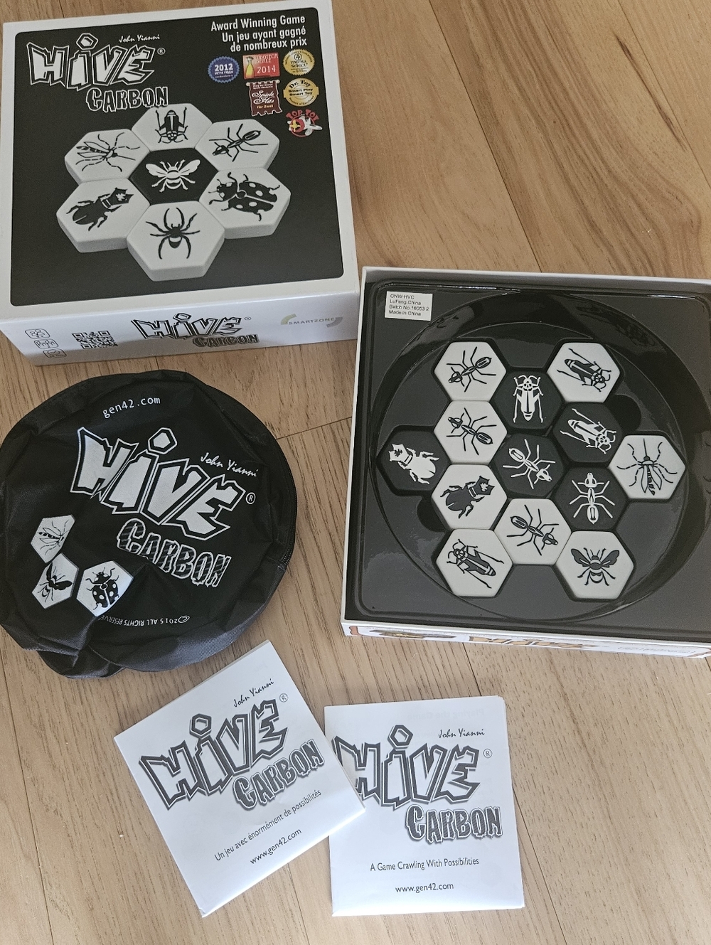 Hive Carbon Strategy Board Game - Black & White